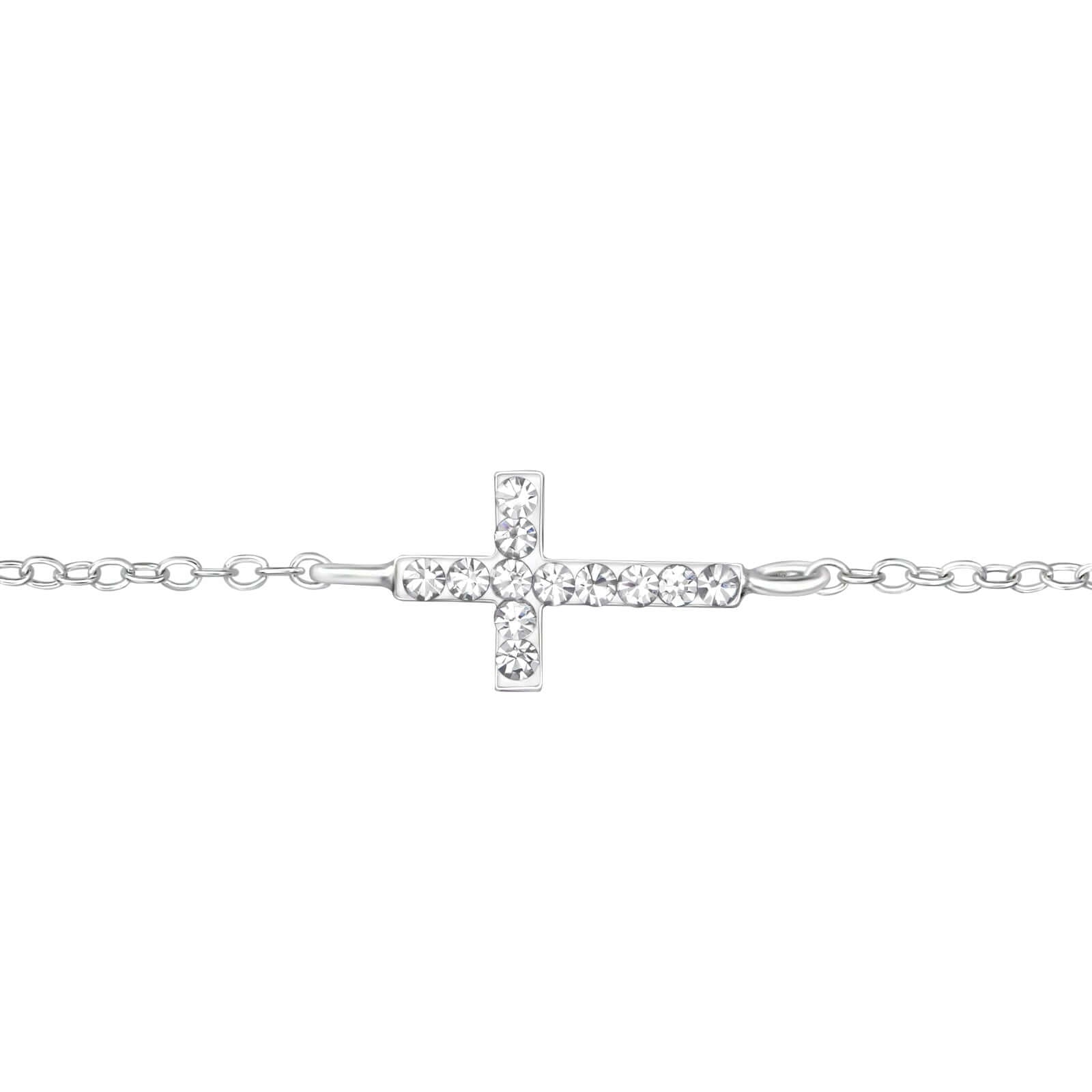 Kreuz Armband aus 925er Silber – Velinora Jewelry